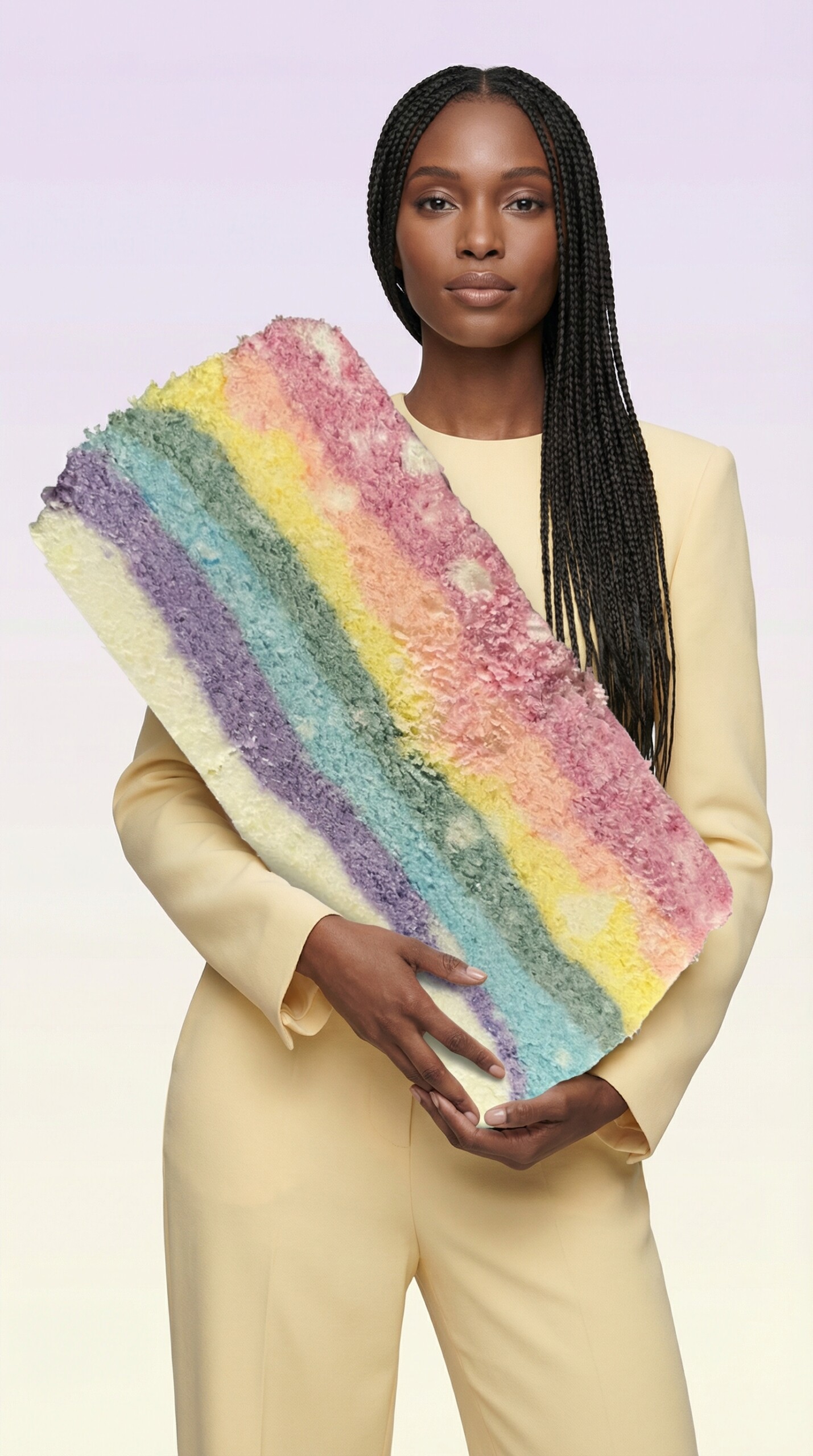 AI image 2 for Be Free Rainbow Sherbert Bubble Bar